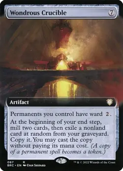 Wondrous Crucible Extended Art Regular - The Brothers' War Commander MTG-NM - Image 1