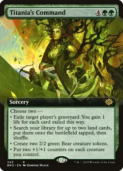 Titania's Command Extended Art Regular - The Brothers' War MTG-NM - Image 1