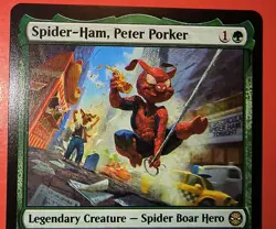 MTG: SPIDER-MAN: SPIDER - HAM, PETER PORKER ,0114, REGULAR, RARE, NM, SPM - Image 2