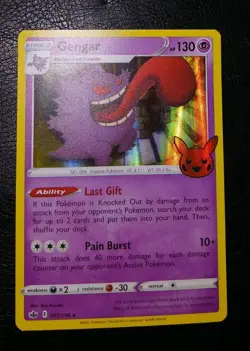 (3 Cards) Pokemon TCG Trick Or Trade 2022 Gastly, Haunter, And Gengar - Image 4