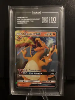 TAG 10 💎 GEM MINT 2020 Pokemon Battle Academy Charizard GX Holo #009 - Image 1