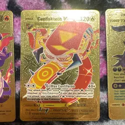 LOT OF 5 Charizard Gold Foil Card Lot VMAX GX EX Rare Holo Pokemon. FAN ART - Image 3