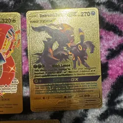LOT OF 5 Charizard Gold Foil Card Lot VMAX GX EX Rare Holo Pokemon. FAN ART - Image 4