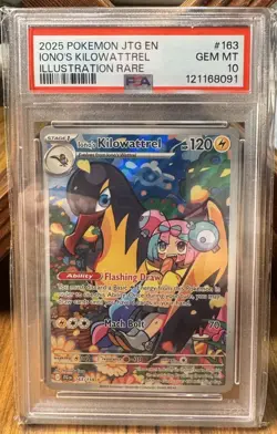 PSA 102025 POKEMON JTG EN-JOURNEY TOGETHER IONO'S KILOWATTREL ILLUSTRATION RARE - Image 1
