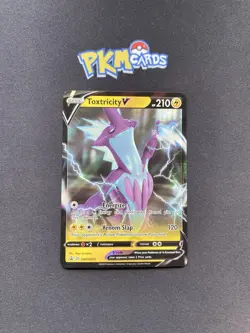 Pokemon TGC Toxtricity V SWSH017 Black Star Promo Holo LP. - Image 1