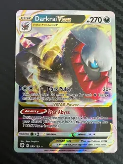 Pokemon TCG Darkrai VSTAR Sword & Shield Astral Radiance 099/189 Holo Ultra NM - Image 1