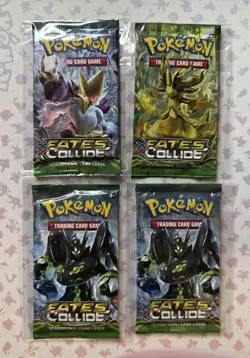 4x Pokemon XY Fates Collide Booster Packs Sealed Brand New - Image 1