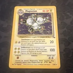 Pokemon WOTC 1999 Fossil Magneton 11/62 HOLO Vintage - Image 1