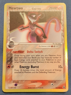 Mewtwo Delta Species 12/113 Holo Rare EX Delta Species Pokemon HP - Image 1