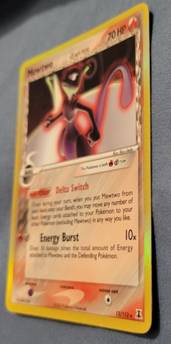 Mewtwo Delta Species 12/113 Holo Rare EX Delta Species Pokemon HP - Image 4