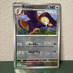 Braviary (Master Ball Pattern) 078/086 Uncommon SV: Black Bolt Pokemon TCG NM - Image 1