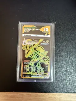Pokemon TCG Rayquaza VMAX Silver Tempest TG29/TG30 ACE 10 [Perf Subs!] - Image 1