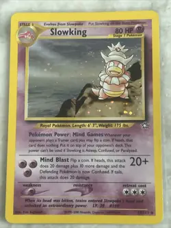Pokemon TCG Slowking Neo Genesis 14 Holo Unlimited Holo Rare - Image 1