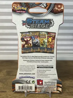 Pokemon XY Steam Siege Sleeved Booster Pack New Factory Sealed. VOLCANION ART - Image 2