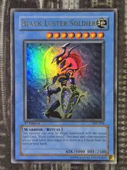 BLACK LUSTER SOLDIER - Ultra Rare 1st Edition MP Moderate Play SYE-024 - Image 1