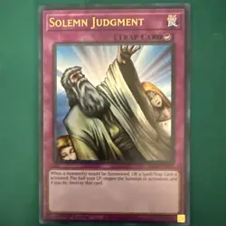 Solemn Judgment 1st Edition Prismatic Ultimate Rare RA02-EN075 Yu-Gi-Oh! - Image 1