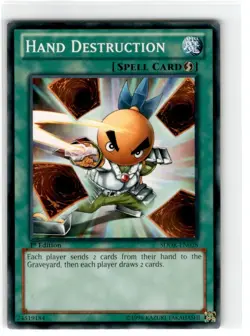 Yu-Gi-Oh! Hand Destruction Common SDOK-EN028 Moderately Played 1st Edition - Image 1