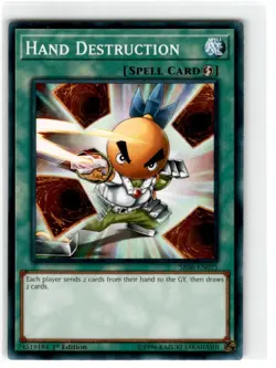 Yu-Gi-Oh! Hand Destruction Common SR06-EN025 Lightly Played 1st Edition - Image 1