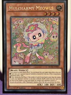Mulcharmy Meowls Secret Rare SUDA-EN025 1st Ed NM - Image 1