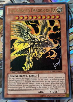 YuGiOh The Winged Dragon Of Ra JUMP-EN045 Ultra Rare Limited Edition - Image 1