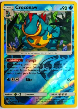 Shining Legends Croconaw ■ 19/73 Reverse Holo ■ Pokemon Card Near Mint - Image 1