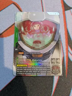Gundam card Game GD02-088 Flit Asuno R+ In Hand - Image 1