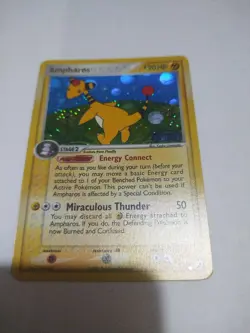 AMPHAROS 1/115 EX Unseen Forces REVERSE HOLO RH rare Pokemon TCG card - Image 1