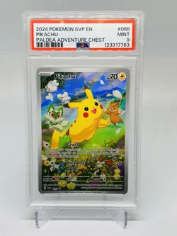 Pikachu PSA 9 .EN - SVP 088 SV Black Star Promo Pokemon Card English - Image 1