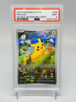 Pikachu PSA 9 .EN - SVP 088 SV Black Star Promo Pokemon Card English - Image 1