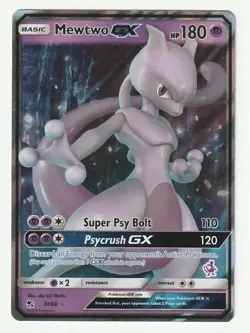 Mewtwo GX 31/68 Hidden Fates Ultra Rare English Pokemon Card - Image 1