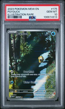 Psyduck Illustration Rare PSA 10 Scarlet & Violet 151 #175 Pokemon Card - Image 1
