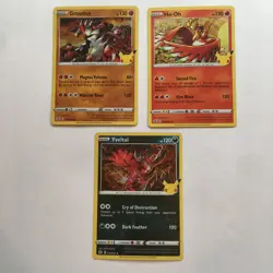Pokemon Card Lot of 3 Celebrations 25th Anniversary Limited Holo Rare 2021 - Image 1