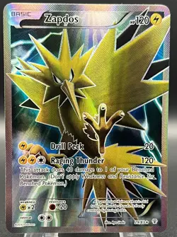 Zapdos Full Art Ultra Rare Card Generations 29/83 XY Pokemon TCG - Image 1