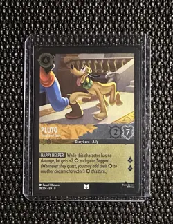 Disney Lorcana Pluto Tried and True Cold Foil Card 28/204 Reign of Jafar - Image 1