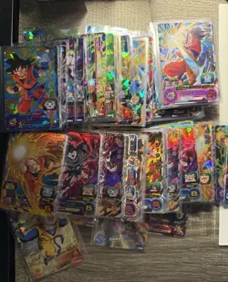 Stack Of 2 And 3 Star Super Dragon Ball Heroes Cards - Image 2