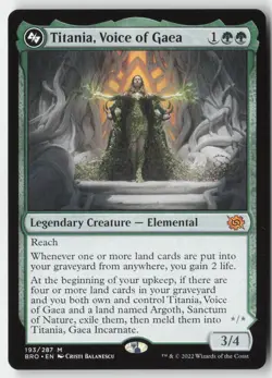 MTG - Titania, Voice of Gaea M The Brothers' War 193 LP-NM - Image 1