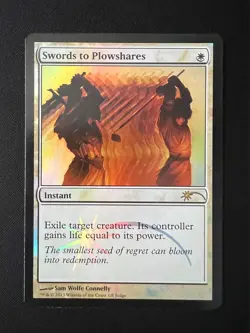 Swords to Plowshares MTG Judge Promo 2013/J13 Magic the Gathering LP FOIL - Image 1