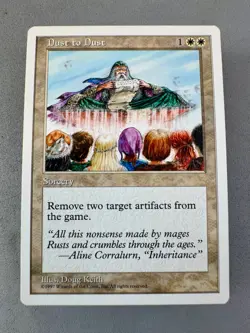 Dust to Dust 5th Edition MTG-Never Played NM-Vintage Magic the Gathering - Image 1