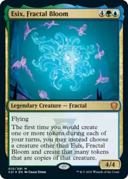 Esix, Fractal Bloom - Foil - Commander 2021 #010/081 MTG Magic The Gathering - Image 1