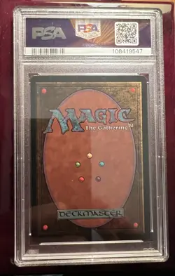 Magic The Gathering 1994 MTG Revised Shivan Dragon PSA 9 Mint - Image 2