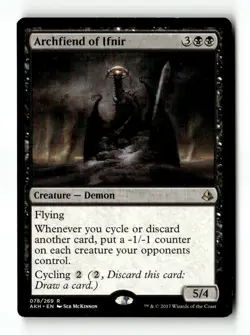 MTG | Archfiend of Ifnir | AKH | Regular | Heavily Played | English - Image 1