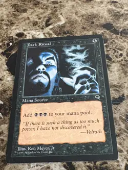 DARK RITUAL Magic the Gathering MTG Tempest LP - Image 1