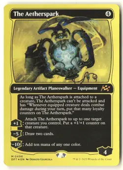 MTG - The Aetherspark (First-Place Foil) M Aetherdrift 496 NM - Image 1