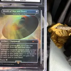 🔥Shield Of War And Peace FOIL Borderless Marvel MTG Secret Lair CGC Gem Mint 10 - Image 5
