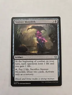 Sinister Monolith - Bloomburrow - LP - MTG Magic - Uncommon - Artifact - Image 1