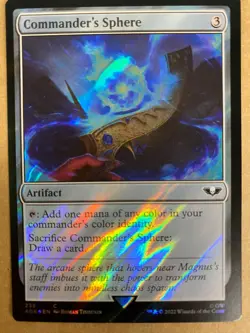 MTG 1x SURGE FOIL Commander's Sphere Warhammer 40K Magic the Gathering x1 NM - Image 1