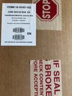 Team Rocket’s Mewtwo EX - Factory Sealed 6-Box Case - Image 1