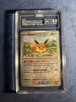 Tag 8.5 Eevee - (Pokemon Day 2025) (Reverse Cosmos Holo) 074/131 - Image 1
