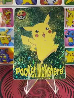 Pokemon Sticker Rare Vintage Vending Machine Holo prism Nintendo 2000 Bandai - Image 2