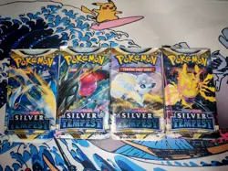 Silver Tempest Booster Packs x4 Full Art Set Sword & Shield Pokemon TCG - Image 2